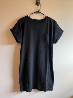 Gap Black Pocket T-Shirt Dress
